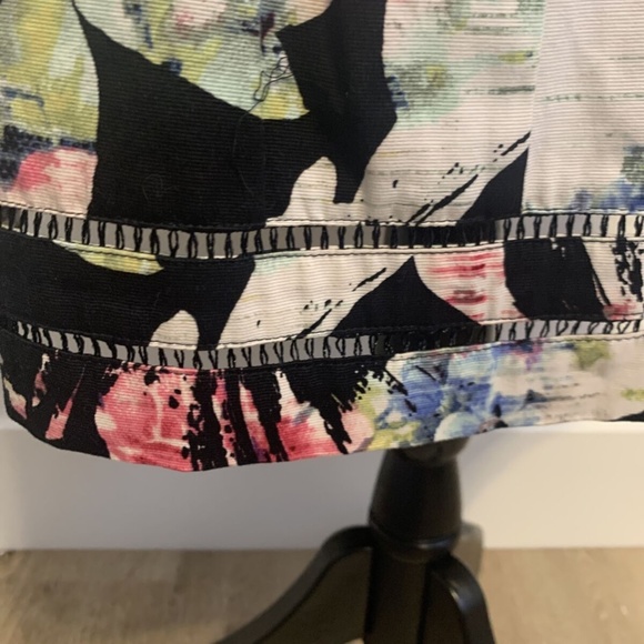 White House Black Market Spring Floral Princess Rockabilly Dress Women's Size 0 - Picture 12 of 14